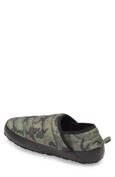 The North Face Camouflage Traction Mules Collapsible Heel In Green