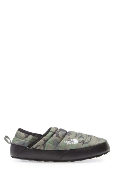 The North Face Camouflage Traction Mules Collapsible Heel In Green