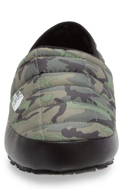 The North Face Camouflage Traction Mules Collapsible Heel In Green