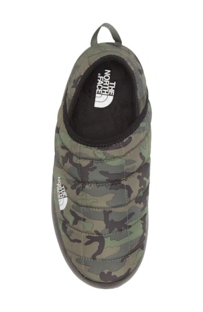 The North Face Camouflage Traction Mules Collapsible Heel In Green