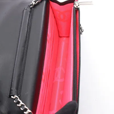 Pre-owned Chanel Black Patent Leather Leather Shoulder Bag ()