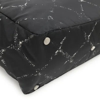 Pre-owned Chanel Black Red Color Nylon Shoulder Bag Tote Bag () In Multi