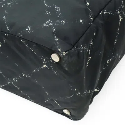 Pre-owned Chanel Black Red Color Nylon Shoulder Bag Tote Bag () In Multi