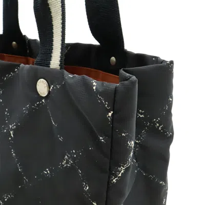 Pre-owned Chanel Black Red Color Nylon Shoulder Bag Tote Bag () In Multi