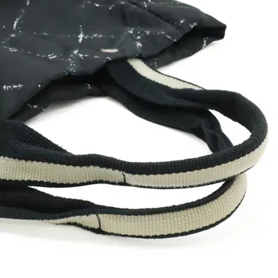 Pre-owned Chanel Black Red Color Nylon Shoulder Bag Tote Bag () In Multi