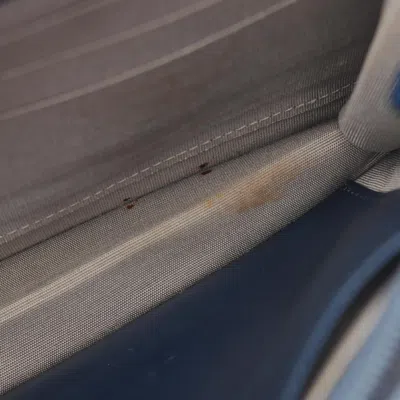 Pre-owned Chanel Blue Grained Calfskin Shoulder Bag ()