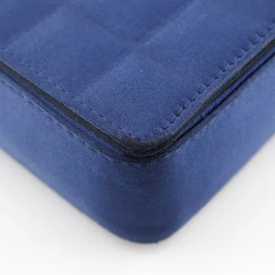Pre-owned Chanel Blue Satin Shoulder Bag ()