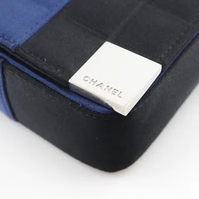 Pre-owned Chanel Blue Satin Shoulder Bag ()