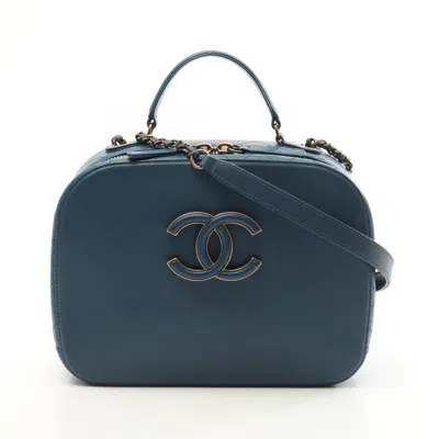 Pre-owned Chanel Blue Leather Shoulder Bag ()