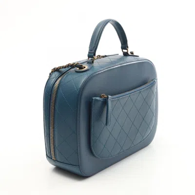 Pre-owned Chanel Blue Leather Shoulder Bag ()