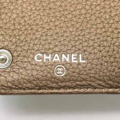 Pre-owned Chanel Brown Leather Long Wallet (bi-fold) ()