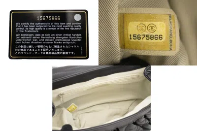 Pre-owned Chanel Chain Around Black Leather Shoulder Bag ()