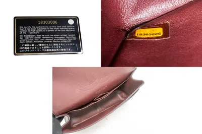 Pre-owned Chanel Double Flap Black Leather Shoulder Bag ()