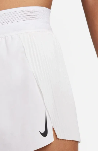 Nike Dri-fit Aeroswift Running Shorts In White