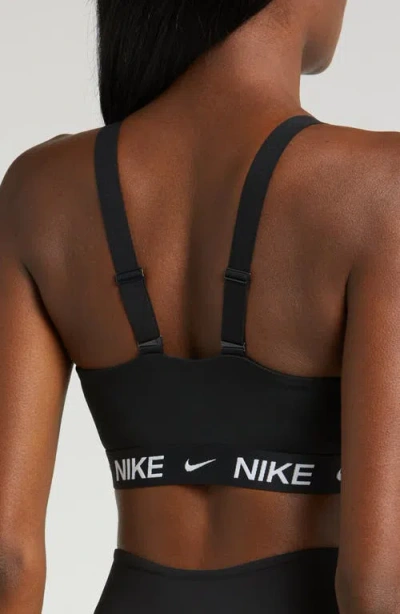Nike Indy Medium Support Padded Adjustable Sports Bra In Black