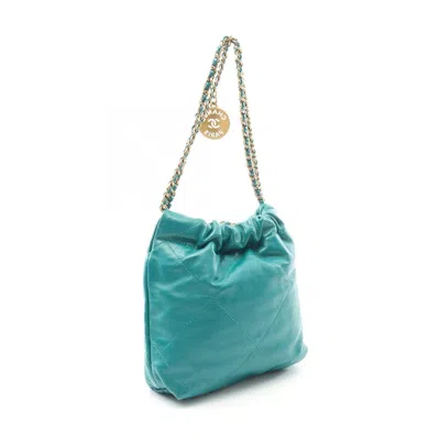 Pre-owned Chanel Green Leather Shoulder Bag ()