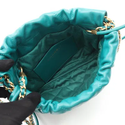 Pre-owned Chanel Green Leather Shoulder Bag ()