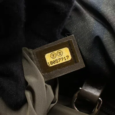 Pre-owned Chanel Khaki Multi-color Nylon Tote Bag ()