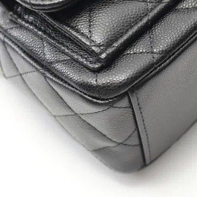 Pre-owned Chanel Matelasse Black Grained Calfskin Backpack ()