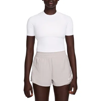 Nike Zenvy Dri-fit Rib T-shirt In Neutral