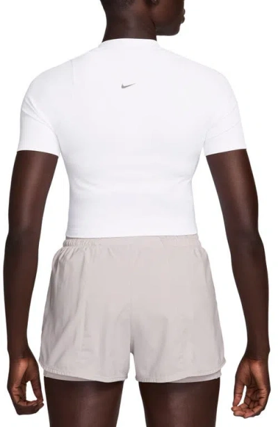 Nike Zenvy Dri-fit Rib T-shirt In Neutral