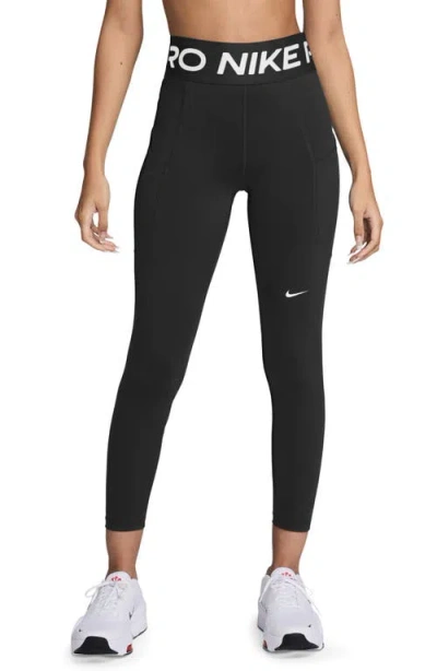 Nike Pro Sculpt High-waisted Pocket 7/8 Leggings In Black
