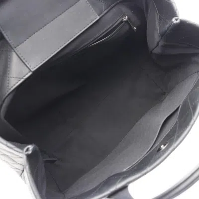 Pre-owned Chanel Matelasse Black Leather Tote Bag ()