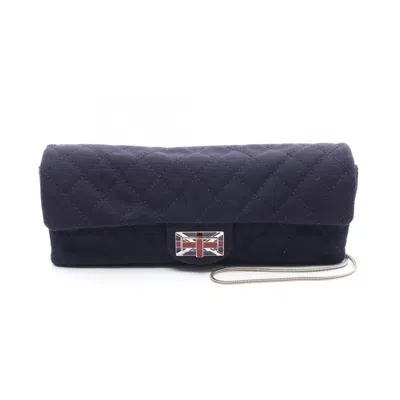 Pre-owned Chanel Navy Shoulder Bag () In Blue