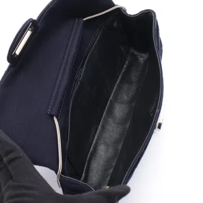 Pre-owned Chanel Navy Shoulder Bag () In Blue