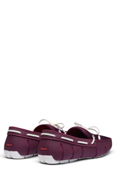 Swims Braided Lace Loafer In Purple