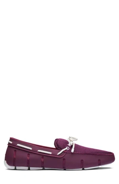Swims Braided Lace Loafer In Purple