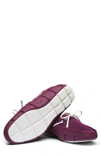 Swims Braided Lace Loafer In Purple