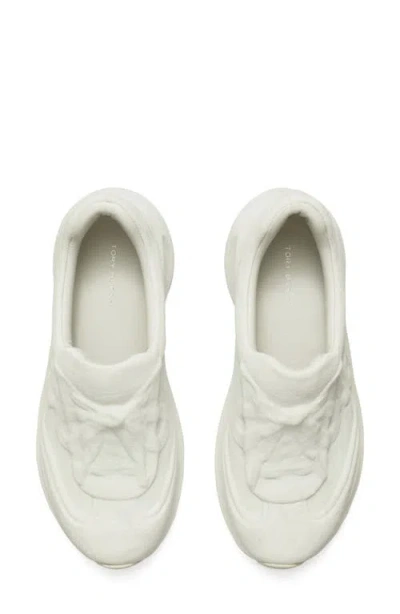 Tory Burch Good Luck X-ray Trainer In Silver