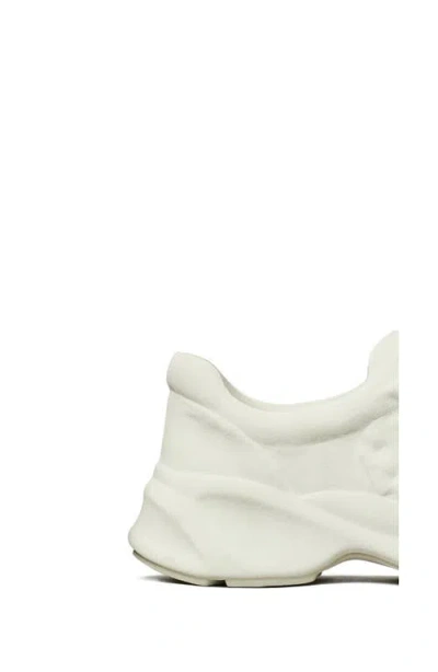 Tory Burch Good Luck X-ray Trainer In Silver