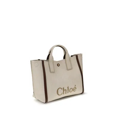 Chloé Carry Medium Tote Bag In Gray
