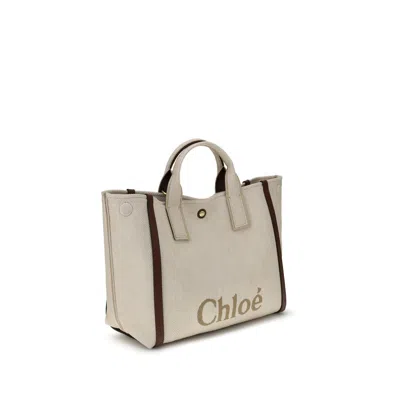 Chloé Carry Medium Tote Bag In Gray