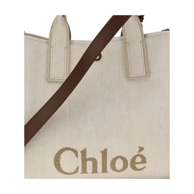 Chloé Carry Medium Tote Bag In Gray
