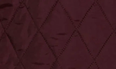 Barbour Annadale Diamond Quilted Jacket In Burgundy