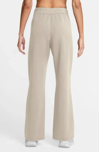 Nike 24.7 Impossiblysoft Dri-fit High-waisted Loose Flared Pants In Neutral