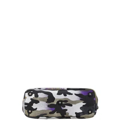 Pre-owned Dior Christian  Black Multi-color Purple Canvas Leather Tote Bag ()