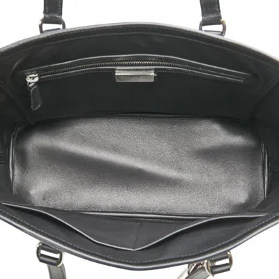 Pre-owned Dior Christian  Black Multi-color Purple Canvas Leather Tote Bag ()