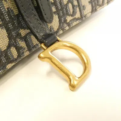 Pre-owned Dior Christian  Blue Canvas Chain/shoulder Wallet ()