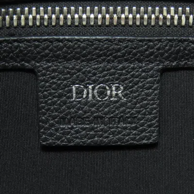 Pre-owned Dior Christian  Navy Canvas Leather Tote Bag () In Blue
