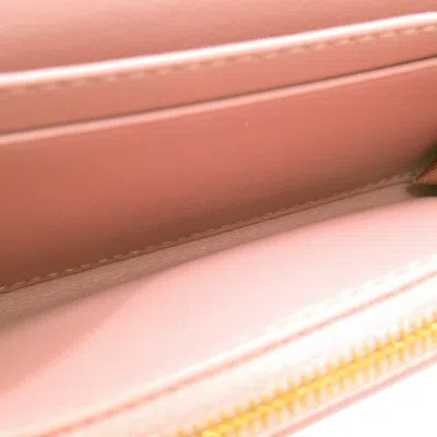 Pre-owned Dior Christian  Pink Leather Wallet (bi-fold) ()