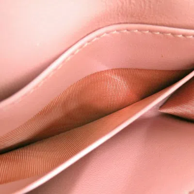 Pre-owned Dior Christian  Pink Leather Wallet (bi-fold) ()