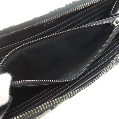 Pre-owned Dior Christian  Trotter Navy Trotter Long Wallet (bi-fold) () In Blue