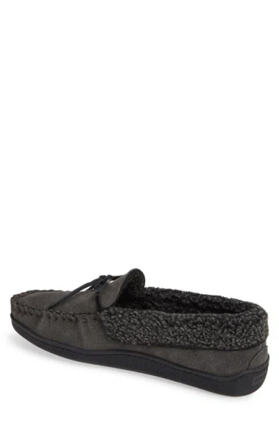 Minnetonka Allen Fleece Lined Slipper In Gray