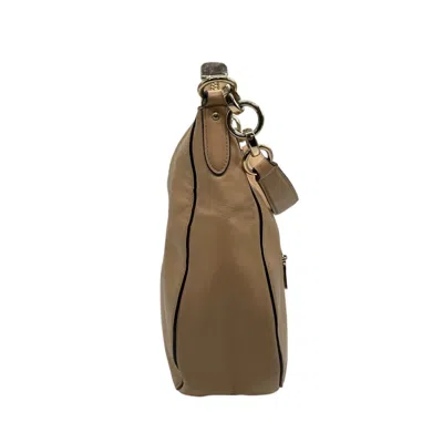 Pre-owned Coach Beige Pink Pink Beige Leather Handbag Shoulder Bag ()