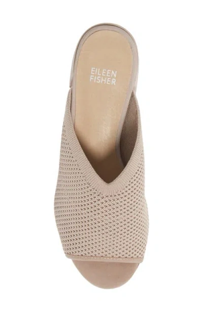 Eileen Fisher Fave Block Heel Slide Sandal In Pink