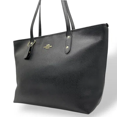 Pre-owned Coach Black Pvc Tote Bag ()